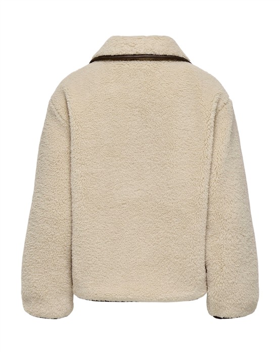 JDYNoella Life Teddy Jakke - Cement